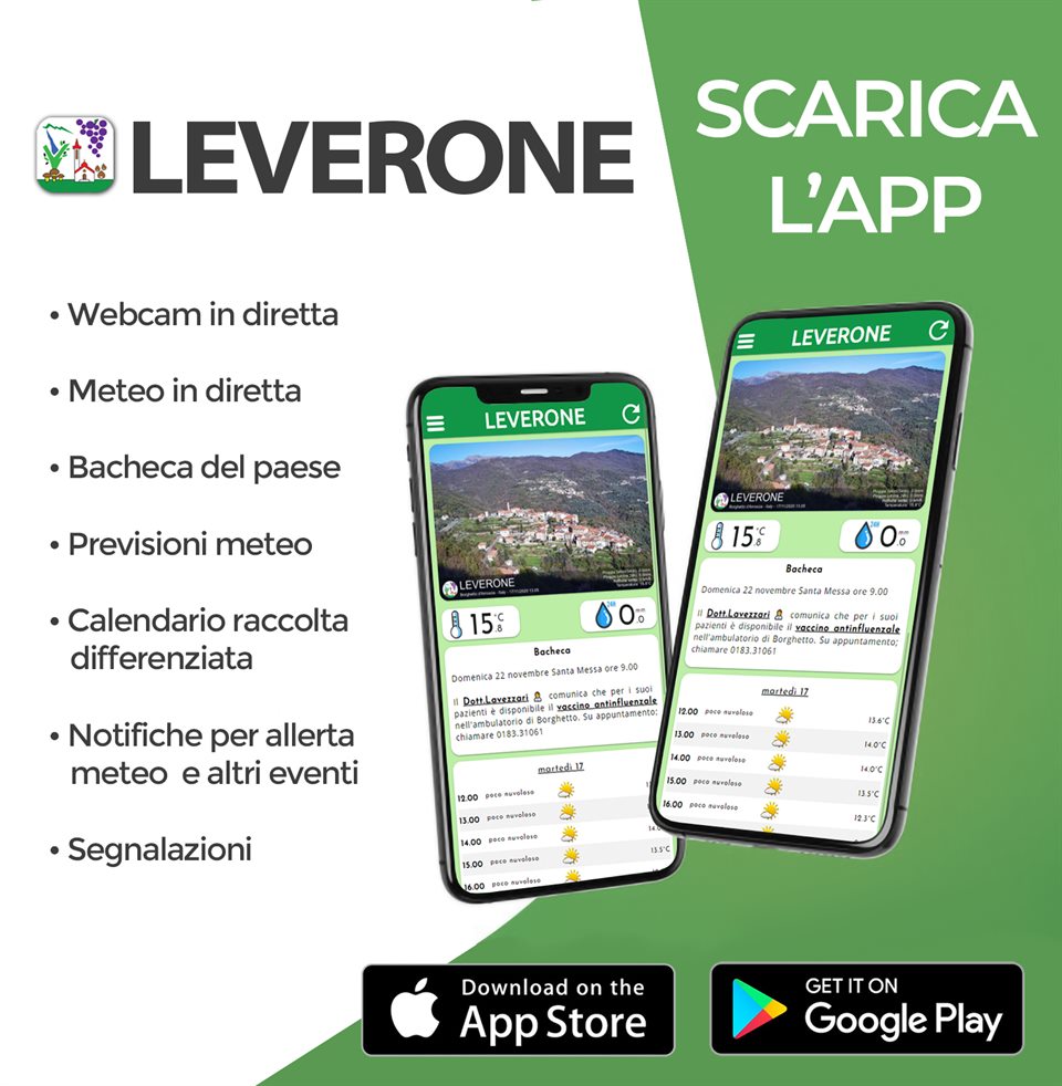 Grafica promozionale dell'app Leverone